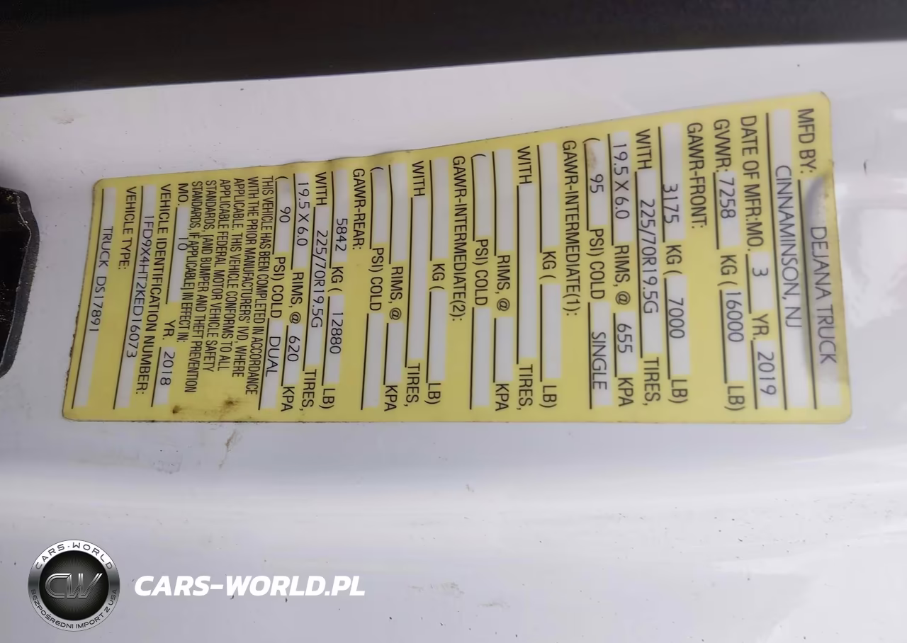 2019 Ford F-450 Chassis Xl VIN:1FD9X4HT2KED16073 - 14