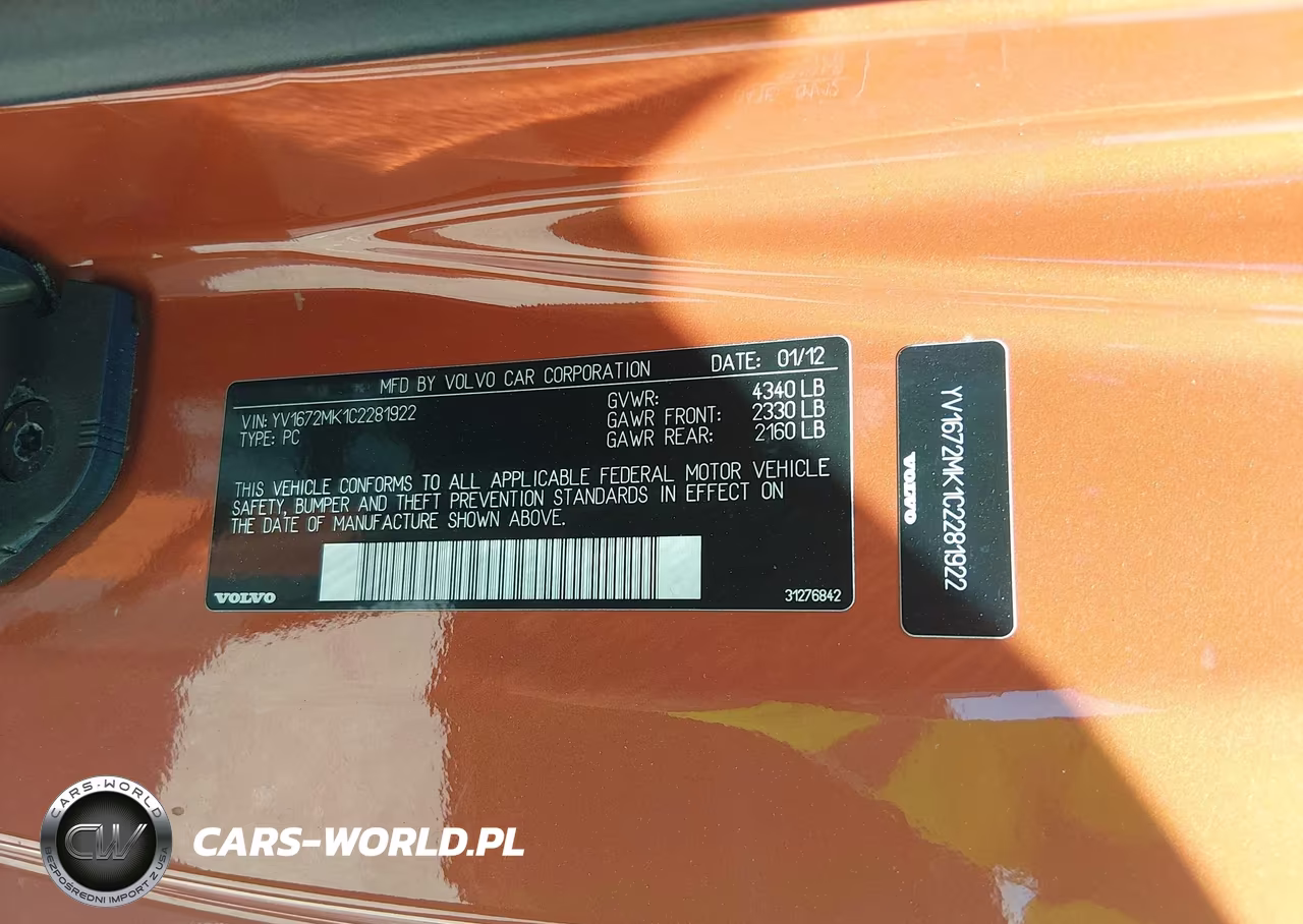2012 Volvo C30 T5-T5 Platinum-T5 Premier Plus-T5 R-Design-T5 R-Design Platinum-T5 R-Design Premier Plus VIN:YV1672MK1C2281922 - 9