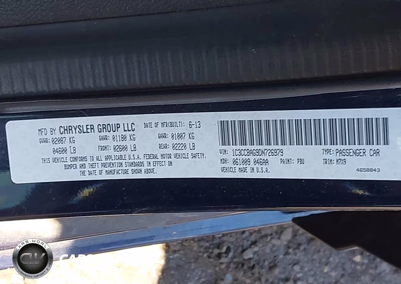 2013 Chrysler 200 Lx VIN:1C3CCBAG9DN726979 - 9