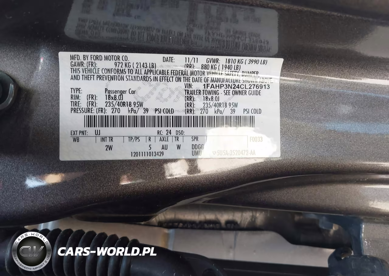 2012 Ford Focus Titanium VIN:1FAHP3N24CL276913 - 9