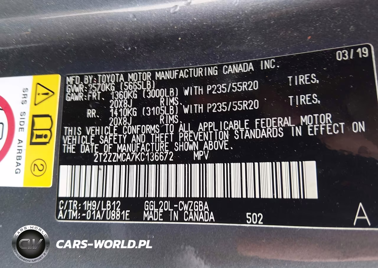 2019 Lexus Rx 350 VIN:2T2ZZMCA7KC136672 - 9