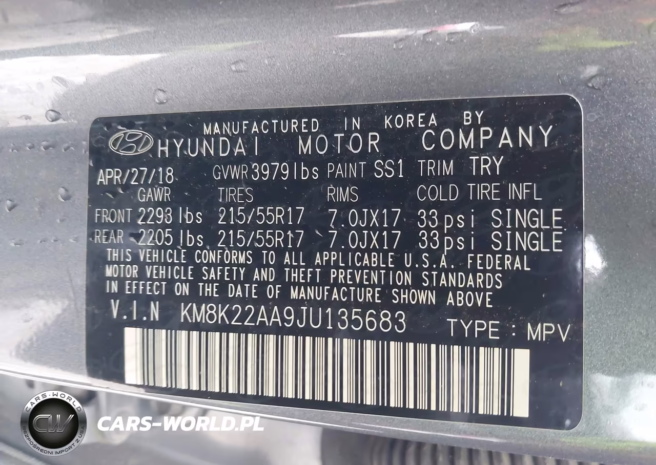 2018 Hyundai Kona Sel VIN:KM8K22AA9JU135683 - 9