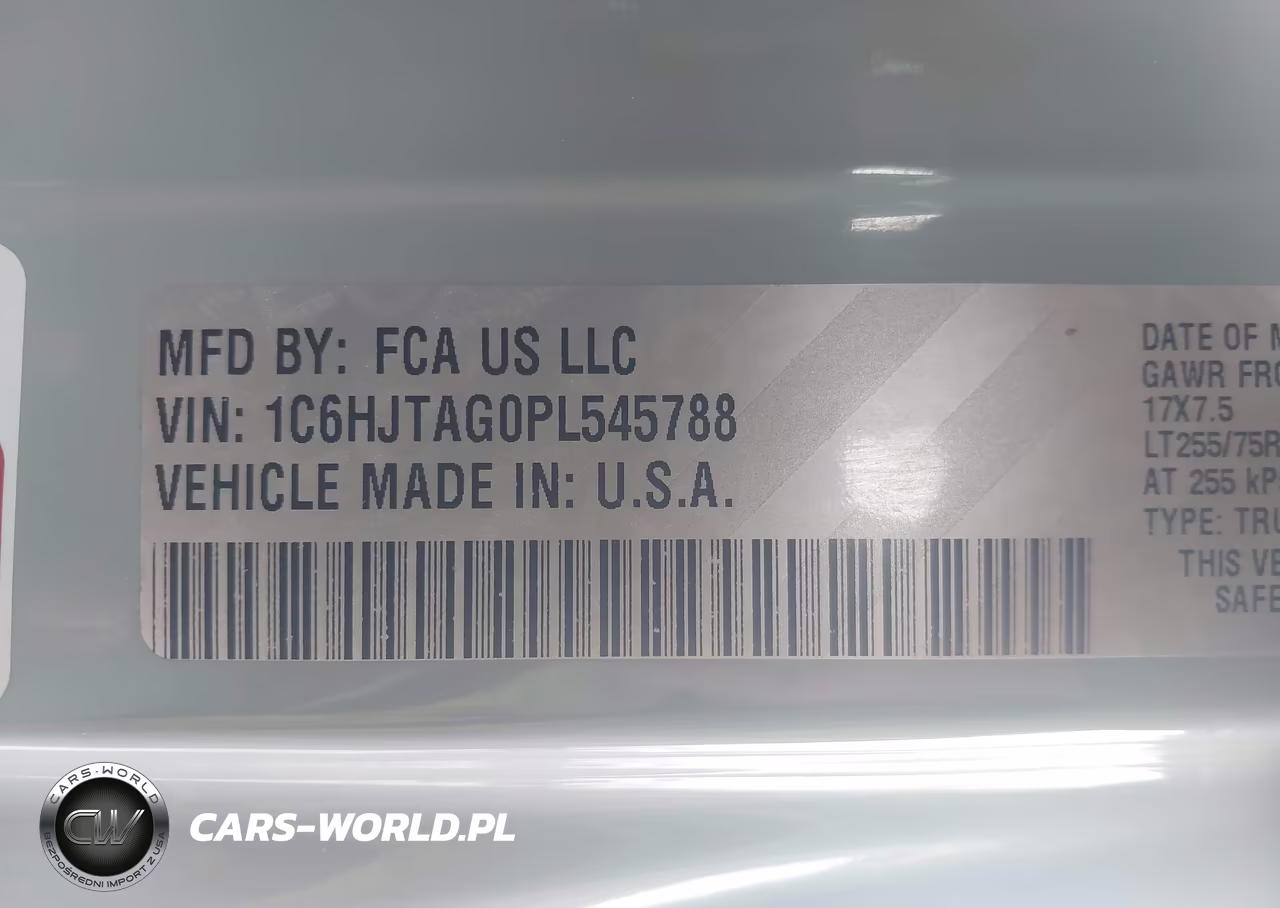 2023 Jeep Gladiator Willys 4X4 VIN:1C6HJTAG0PL545788 - 9