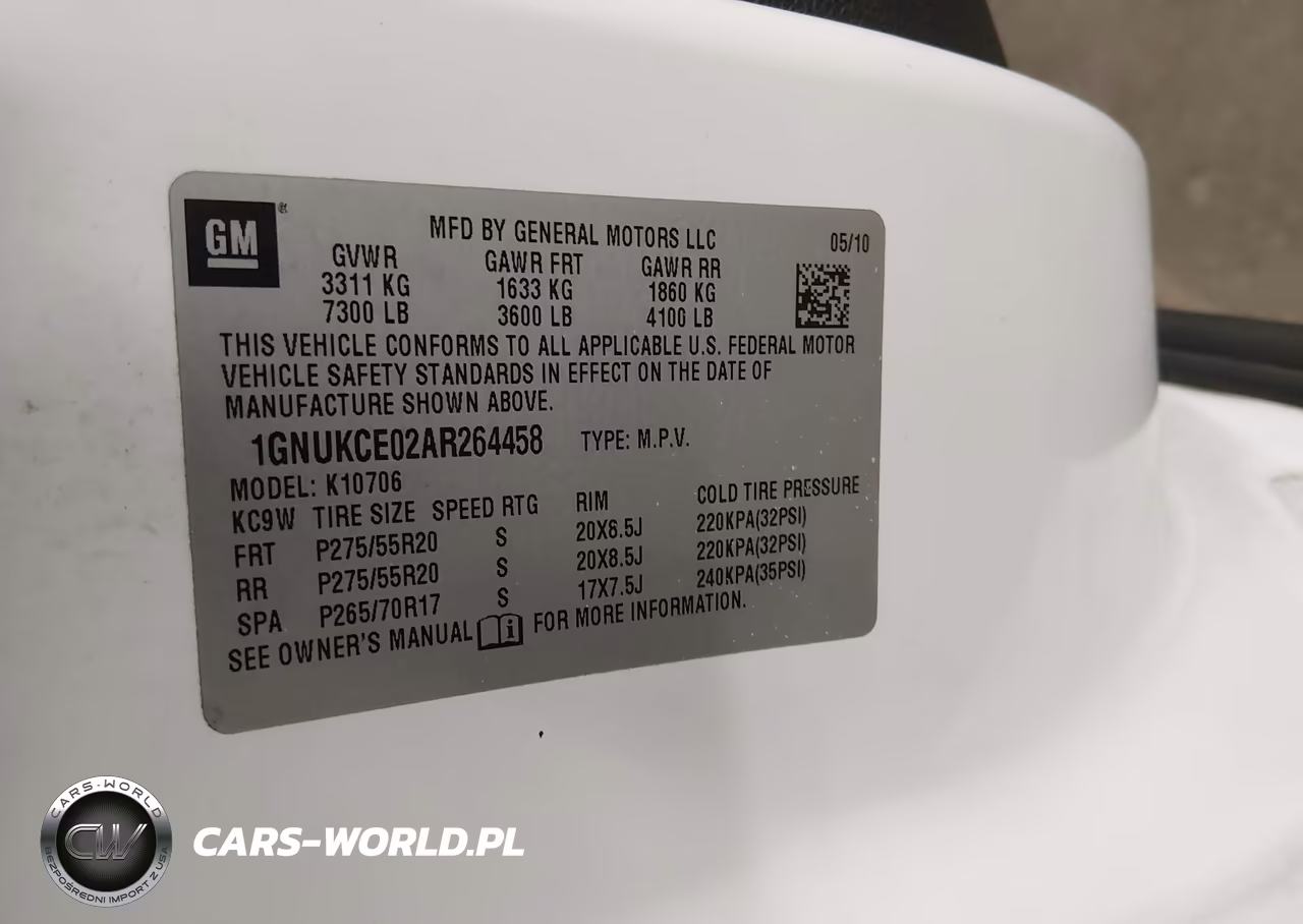 2010 Chevrolet Tahoe Ltz VIN:1GNUKCE02AR264458 - 9