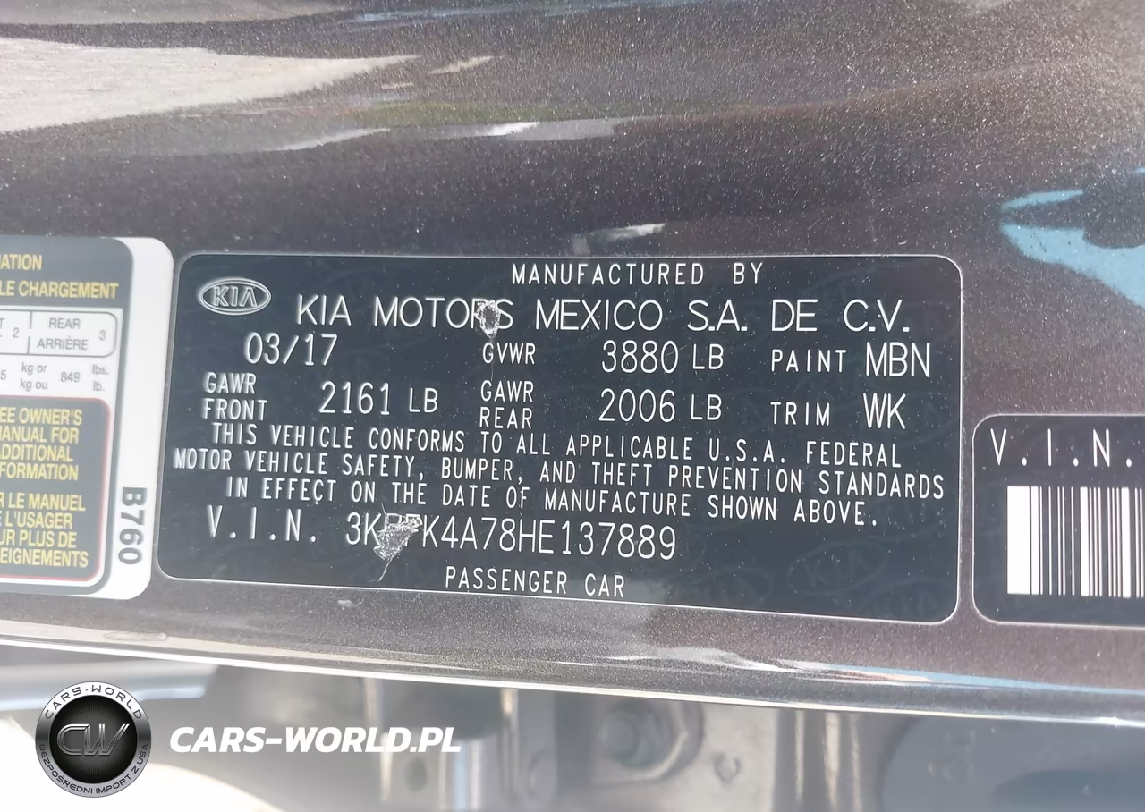 2017 Kia Forte Lx VIN:3KPFK4A78HE137889 - 9