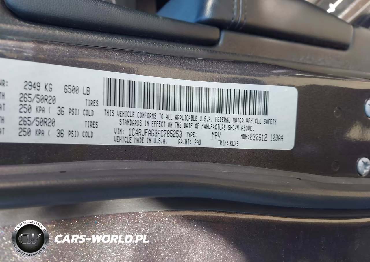 2015 Jeep Grand Cherokee Altitude VIN:1C4RJFAG3FC785253 - 9