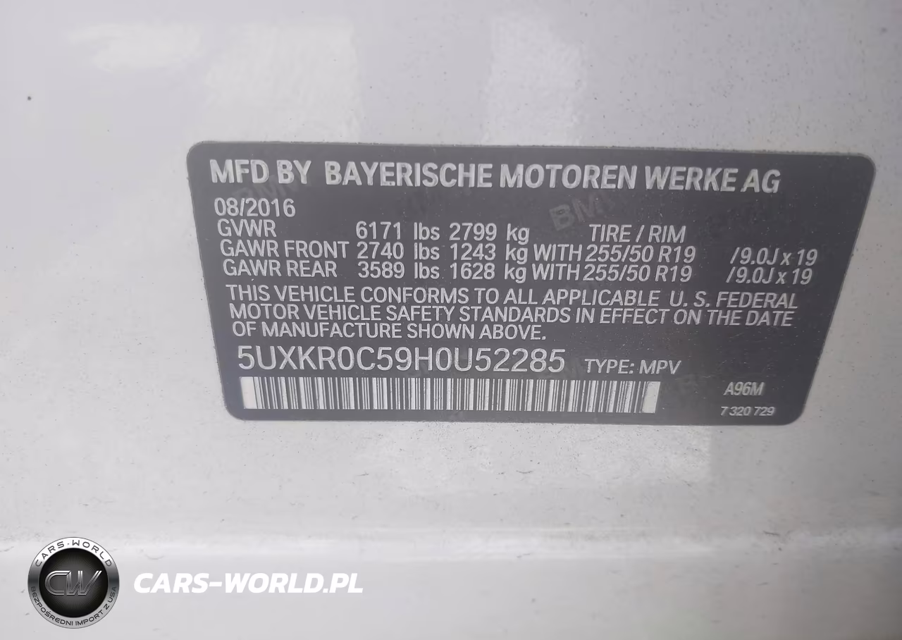 2017 BMW X5 xDrive35I VIN:5UXKR0C59H0U52285 - 9
