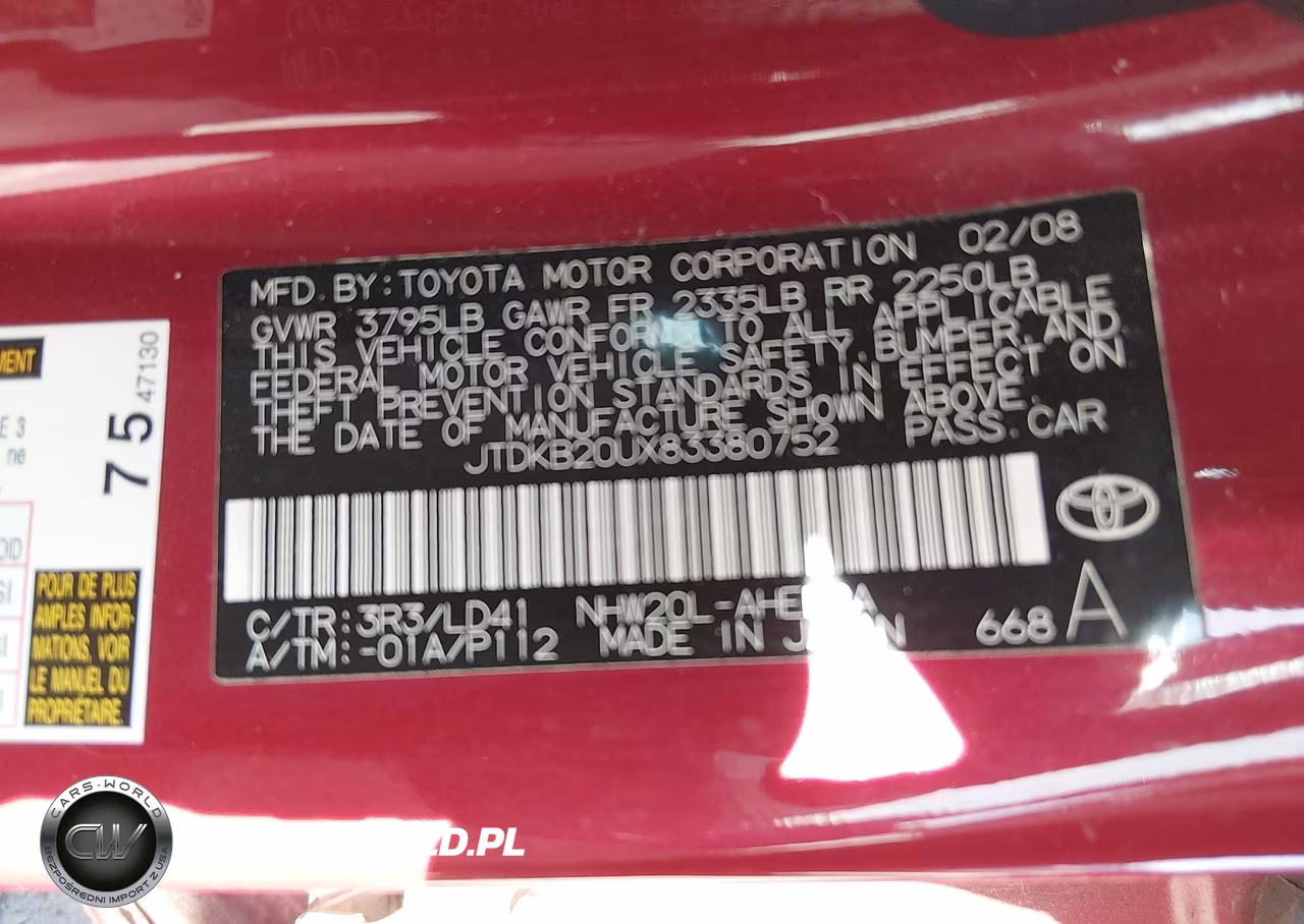 2008 Toyota Prius VIN:JTDKB20UX83380752 - 9