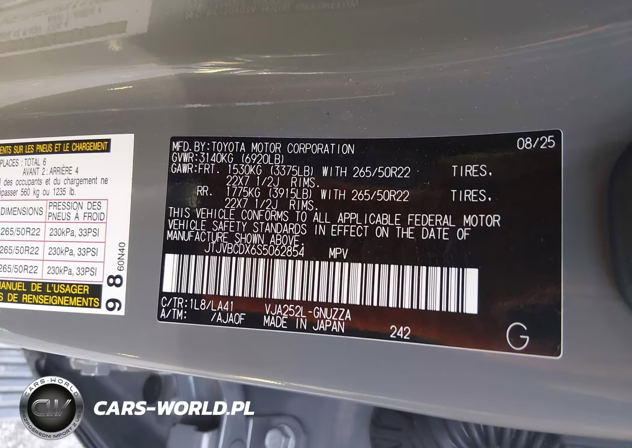 2025 Lexus Gx 550 Luxury+ VIN:JTJVBCDX6S5062854 - 9