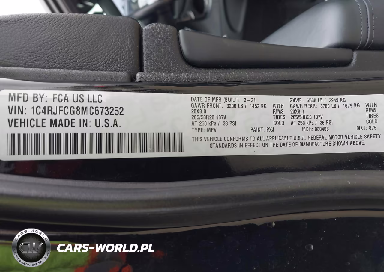 2021 Jeep Grand Cherokee High Altitude 4X4 VIN:1C4RJFCG8MC673252 - 9