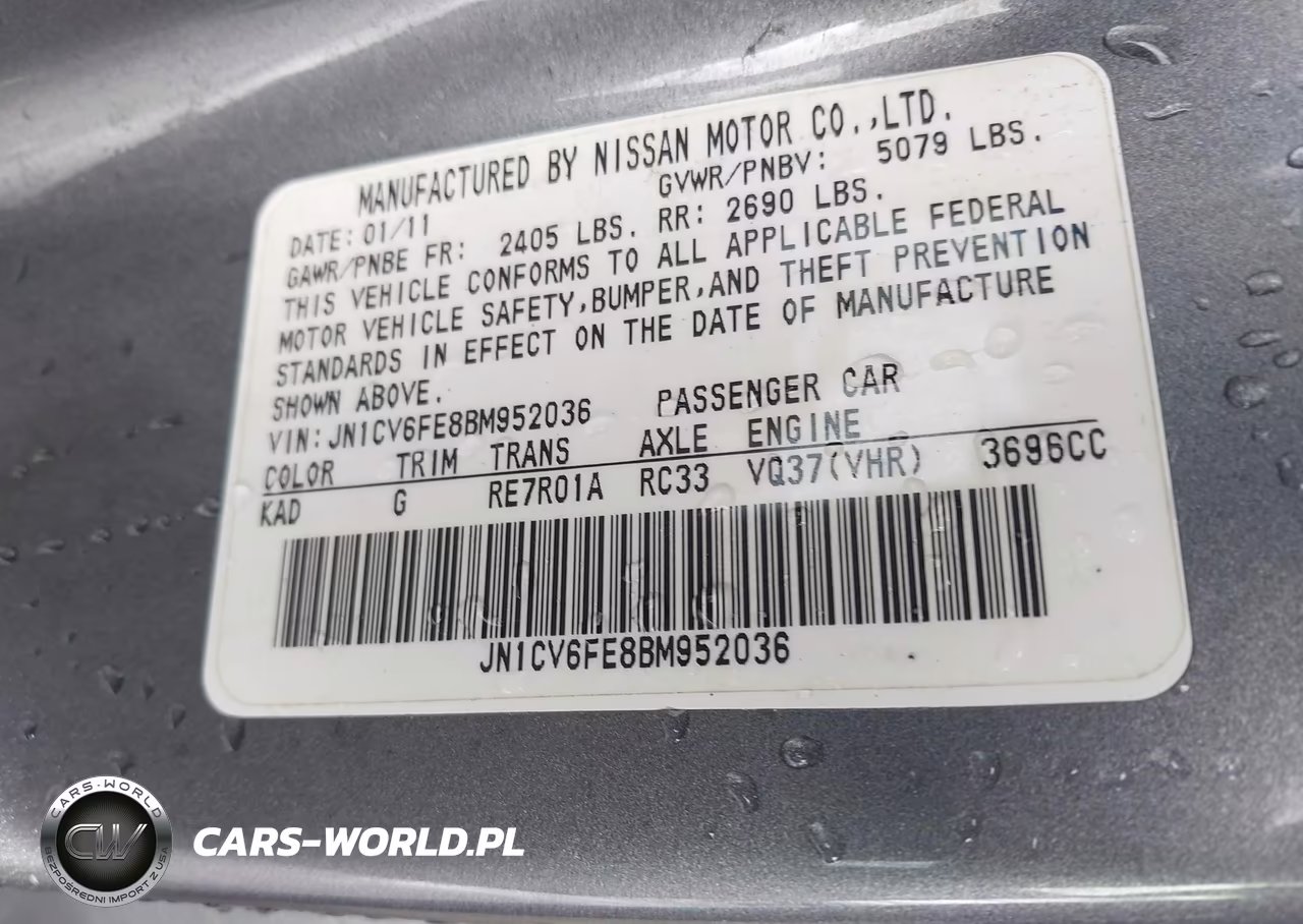 2011 Infiniti G37 VIN:JN1CV6FE8BM952036 - 9