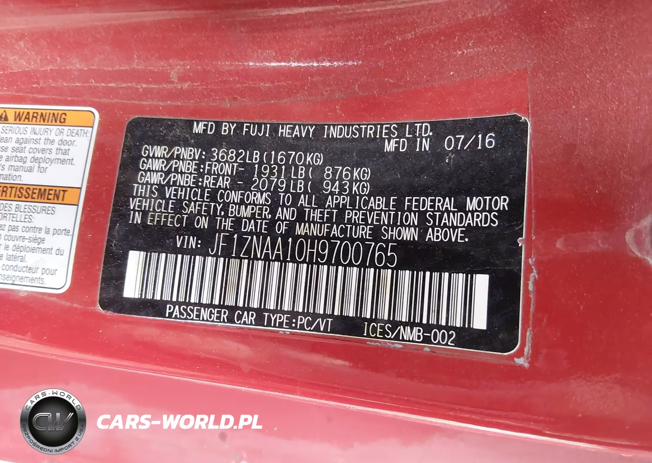 2017 Toyota 86 VIN:JF1ZNAA10H9700765 - 9