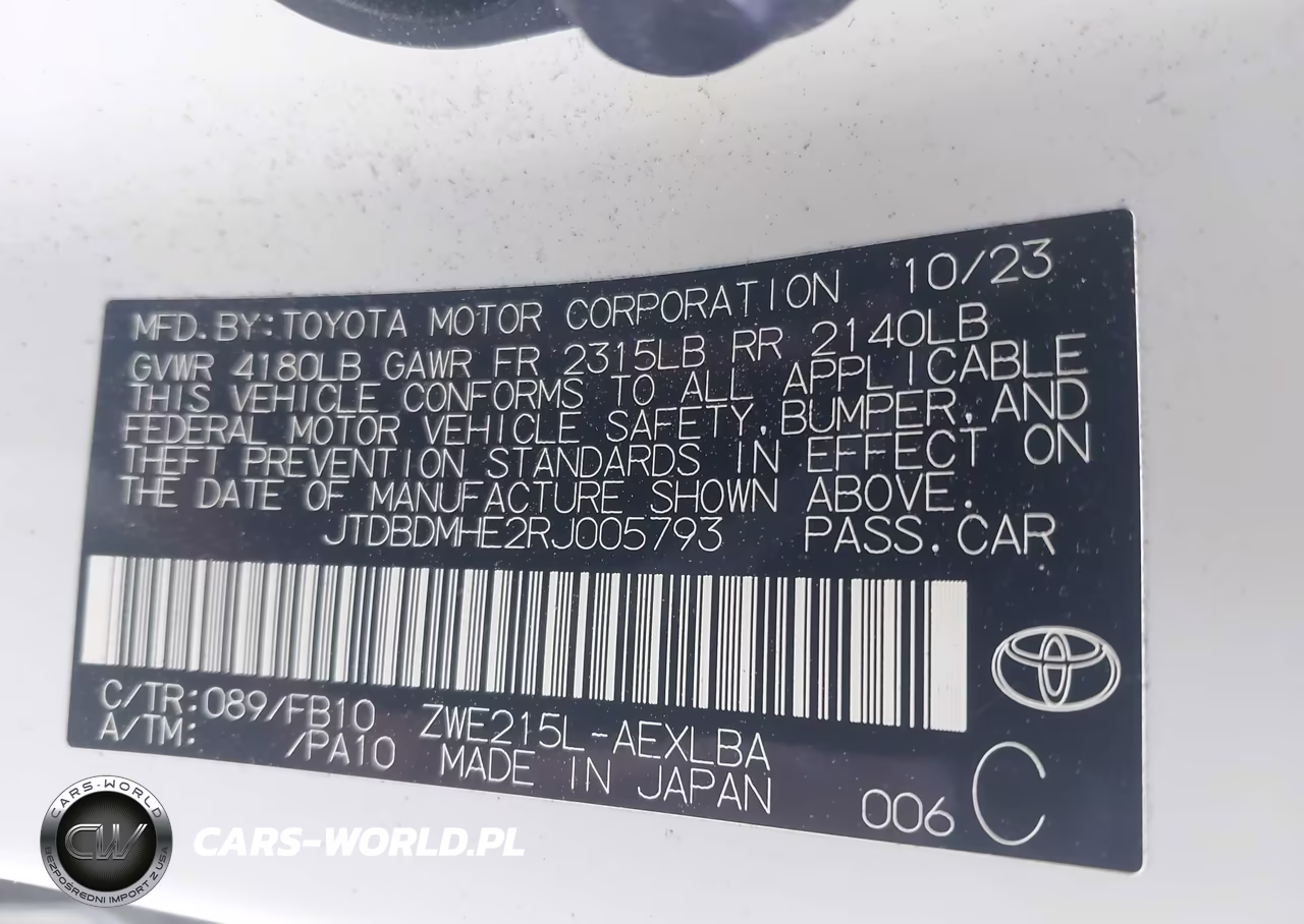 2024 Toyota Corolla Hybrid Le VIN:JTDBDMHE2RJ005793 - 9