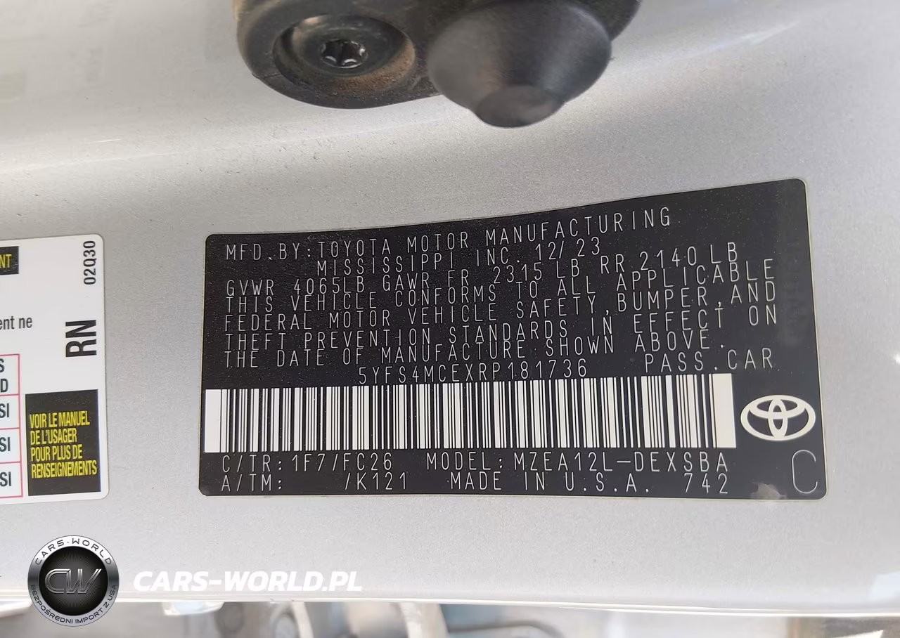 2024 Toyota Corolla Se VIN:5YFS4MCEXRP181736 - 9