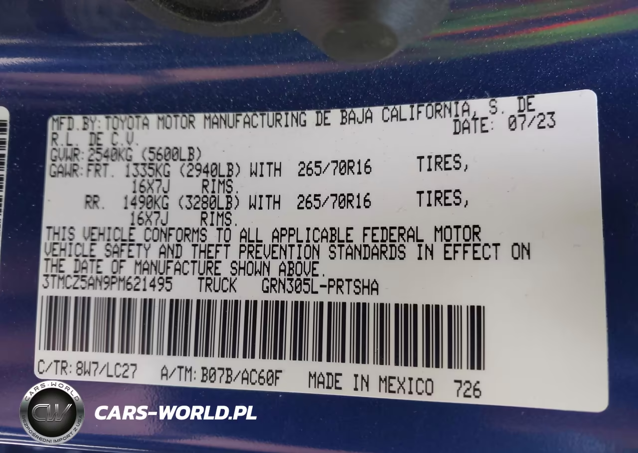 2023 Toyota Tacoma Trd Off Road VIN:3TMCZ5AN9PM621495 - 9