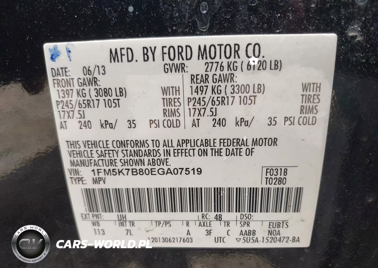 2014 Ford Explorer VIN:1FM5K7B80EGA07519 - 9