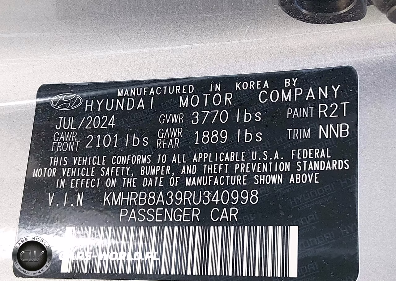 2024 Hyundai Venue Se VIN:KMHRB8A39RU340998 - 9