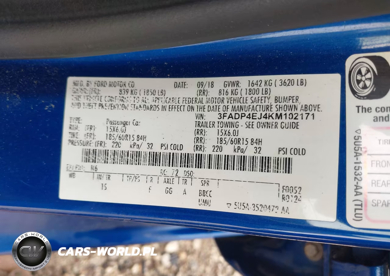 2019 Ford Fiesta Se VIN:3FADP4EJ4KM102171 - 9