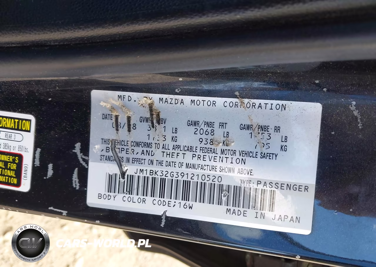 2009 Mazda Mazda3 I VIN:JM1BK32G391210520 - 9