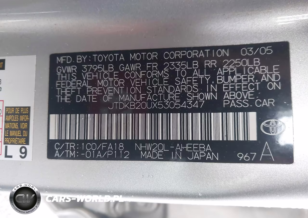2005 Toyota Prius VIN:JTDKB20UX53054347 - 9