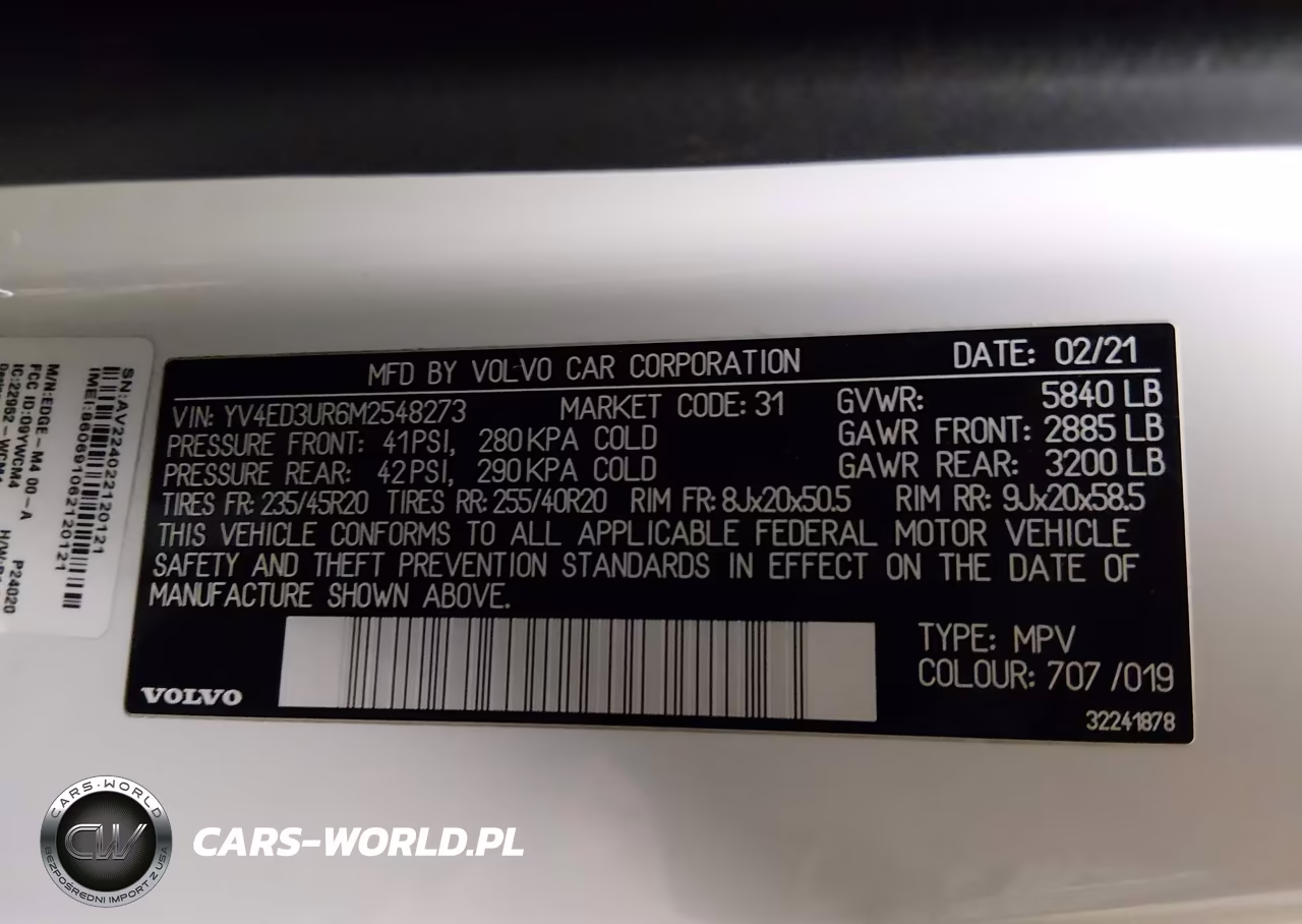 2021 Volvo Xc40 Recharge Pure Electric P8 VIN:YV4ED3UR6M2548273 - 9