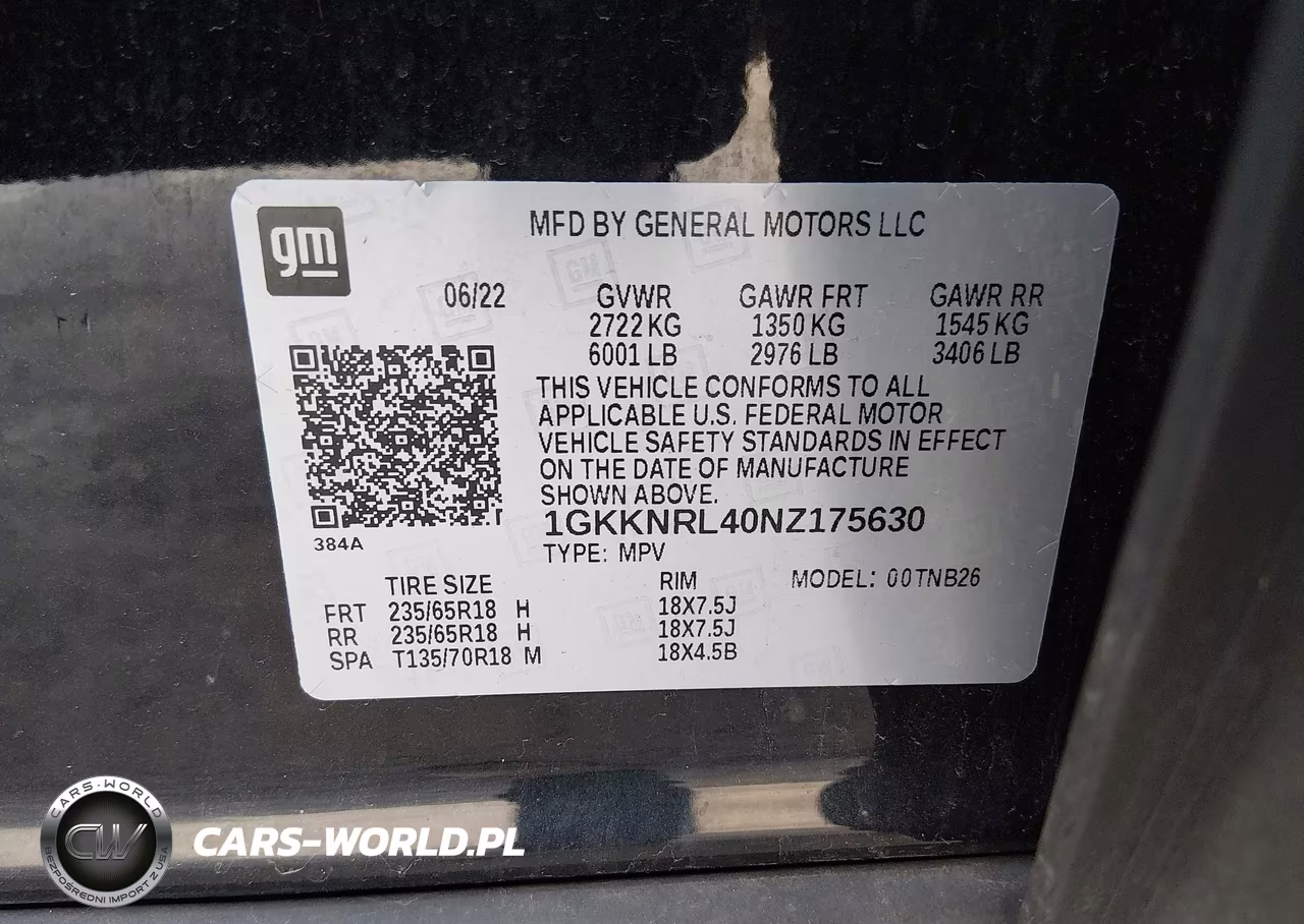2022 GMC Acadia Awd Sle VIN:1GKKNRL40NZ175630 - 9