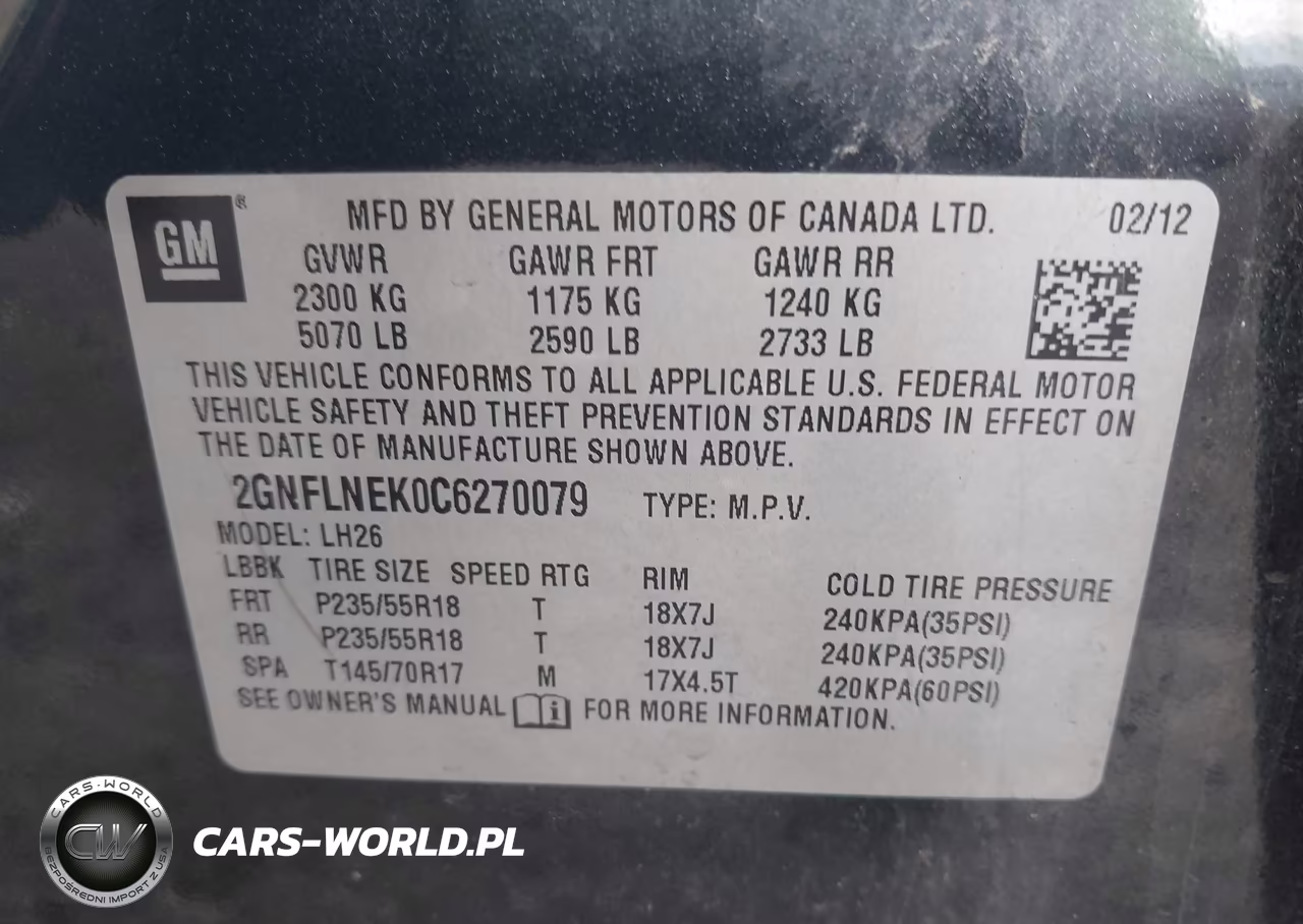 2012 Chevrolet Equinox 2Lt VIN:2GNFLNEK0C6270079 - 9