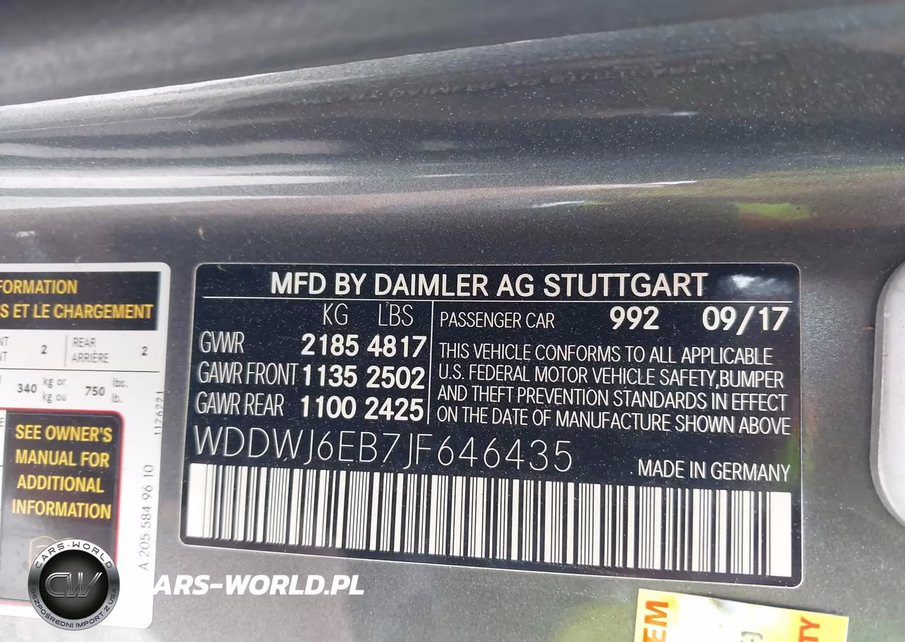 2018 Mercedes-Benz Amg C 43 4Matic VIN:WDDWJ6EB7JF646435 - 9
