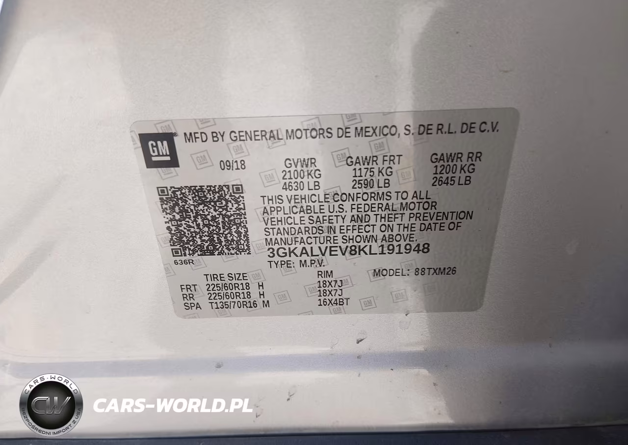 2019 GMC Terrain Slt VIN:3GKALVEV8KL191948 - 9