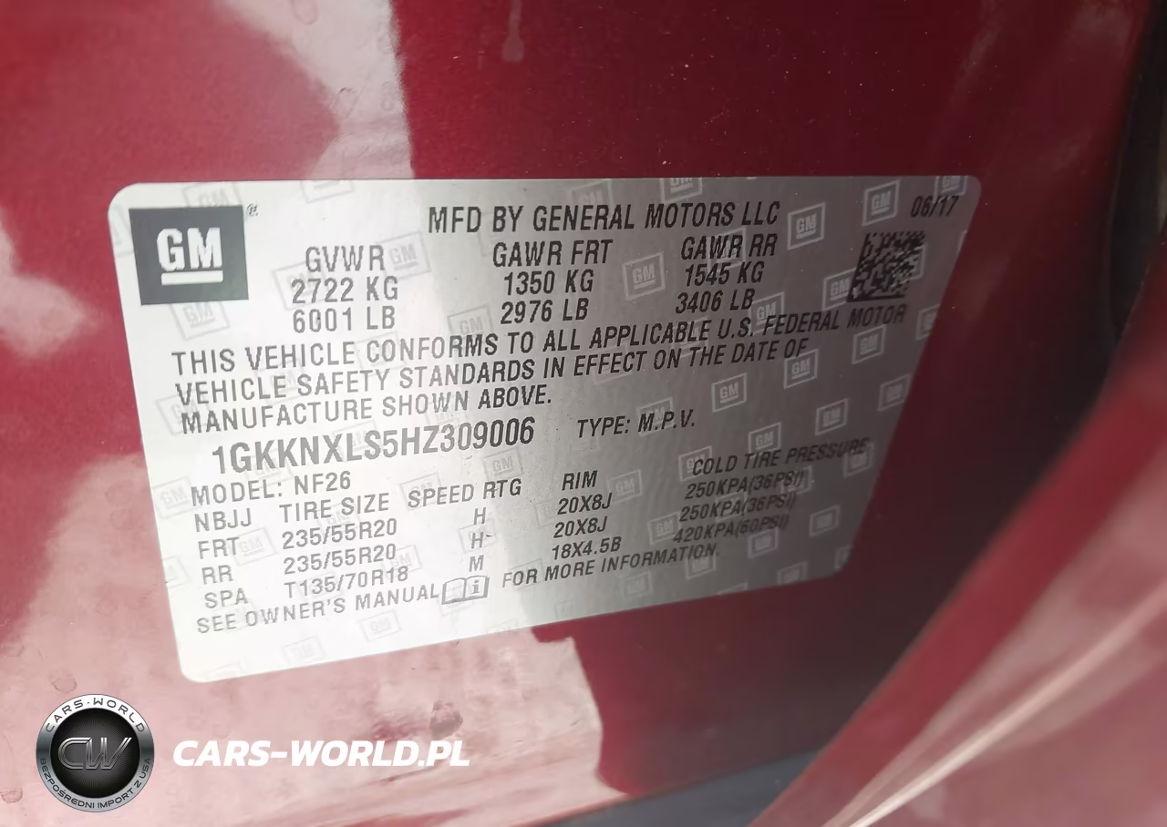 2017 GMC Acadia Denali VIN:1GKKNXLS5HZ309006 - 9