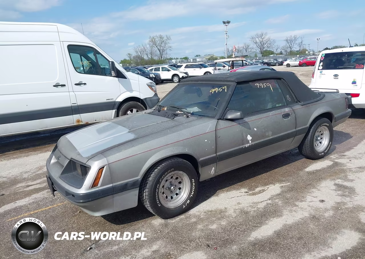 1986 Ford Mustang Lx-Gt VIN:1FABP2736GF301871 - 2