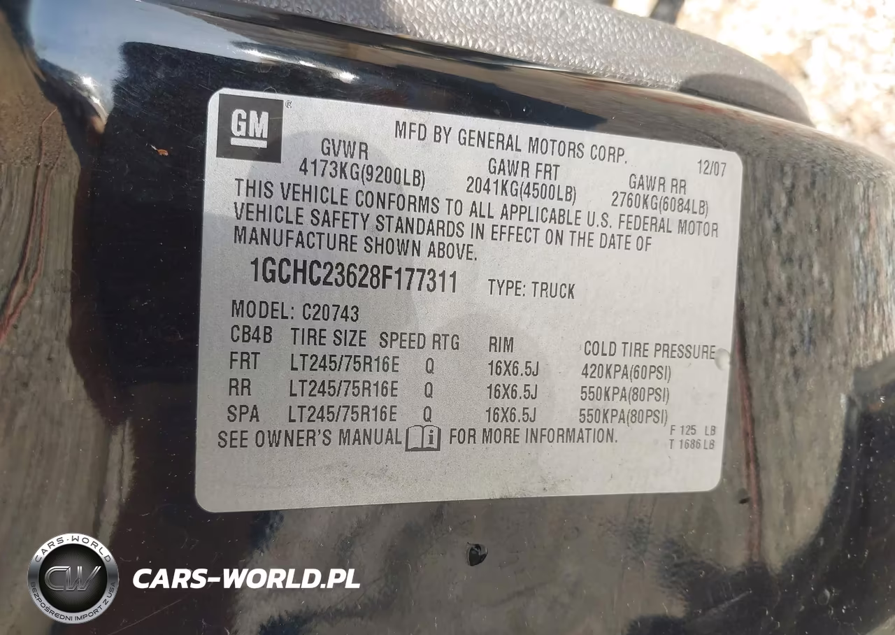 2008 Chevrolet Silverado 2500Hd Lt1 VIN:1GCHC23628F177311 - 9