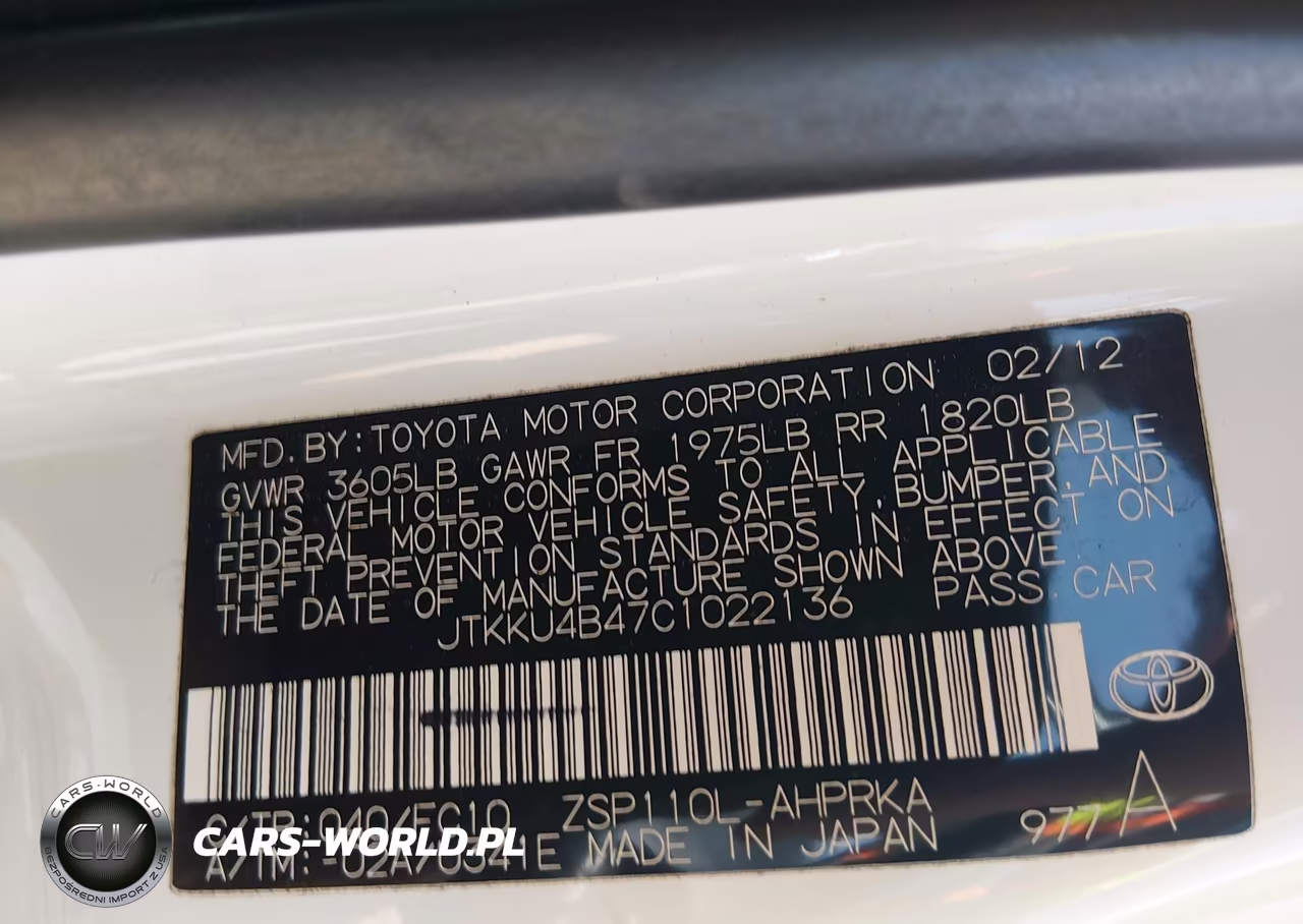 2012 Scion Xd VIN:JTKKU4B47C1022136 - 9