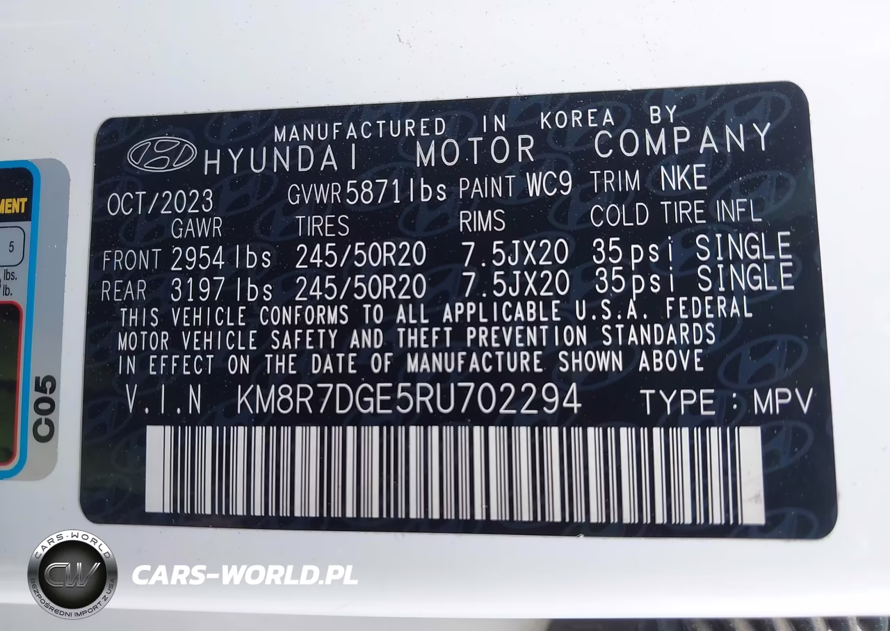 2024 Hyundai Palisade Calligraphy Night Edition VIN:KM8R7DGE5RU702294 - 9