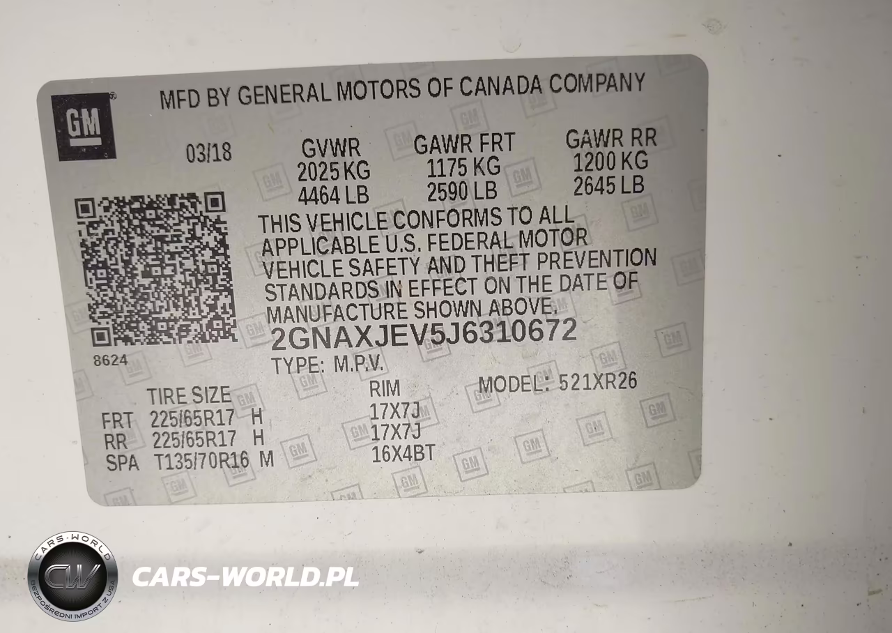 2018 Chevrolet Equinox Lt VIN:2GNAXJEV5J6310672 - 9