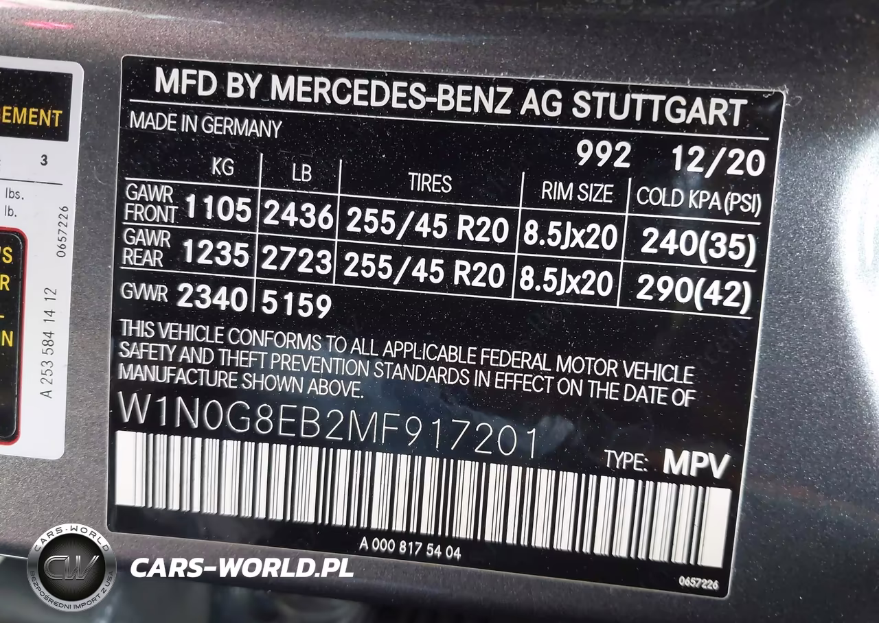 2021 Mercedes-Benz Glc 300 4Matic Suv VIN:W1N0G8EB2MF917201 - 9