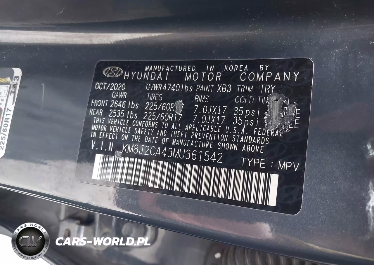 2021 Hyundai Tucson Se VIN:KM8J2CA43MU361542 - 9