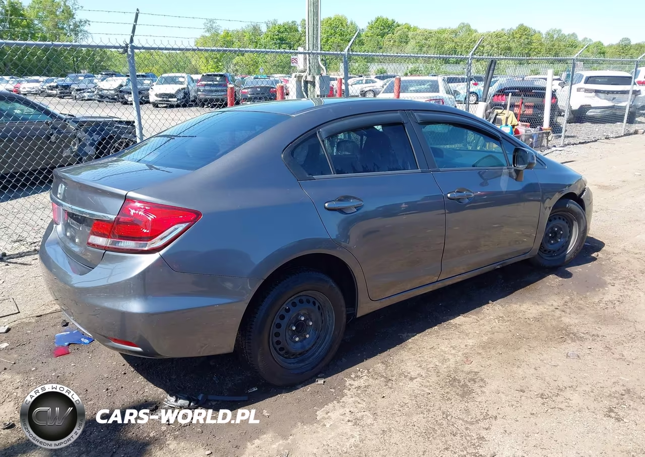 2013 Honda Civic Lx VIN:2HGFB2F57DH539429 - 4