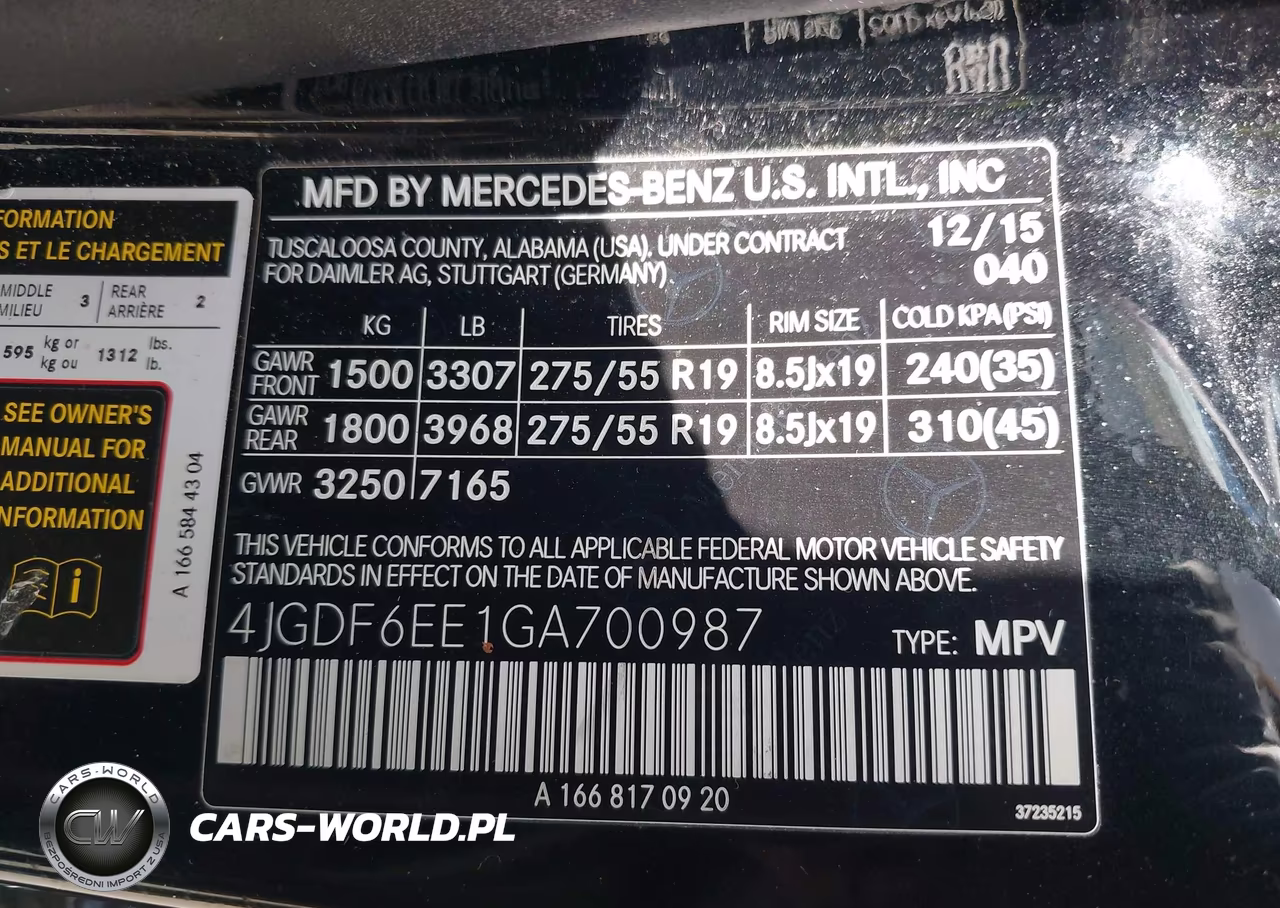 2016 Mercedes-Benz Gl 450 4Matic VIN:4JGDF6EE1GA700987 - 9