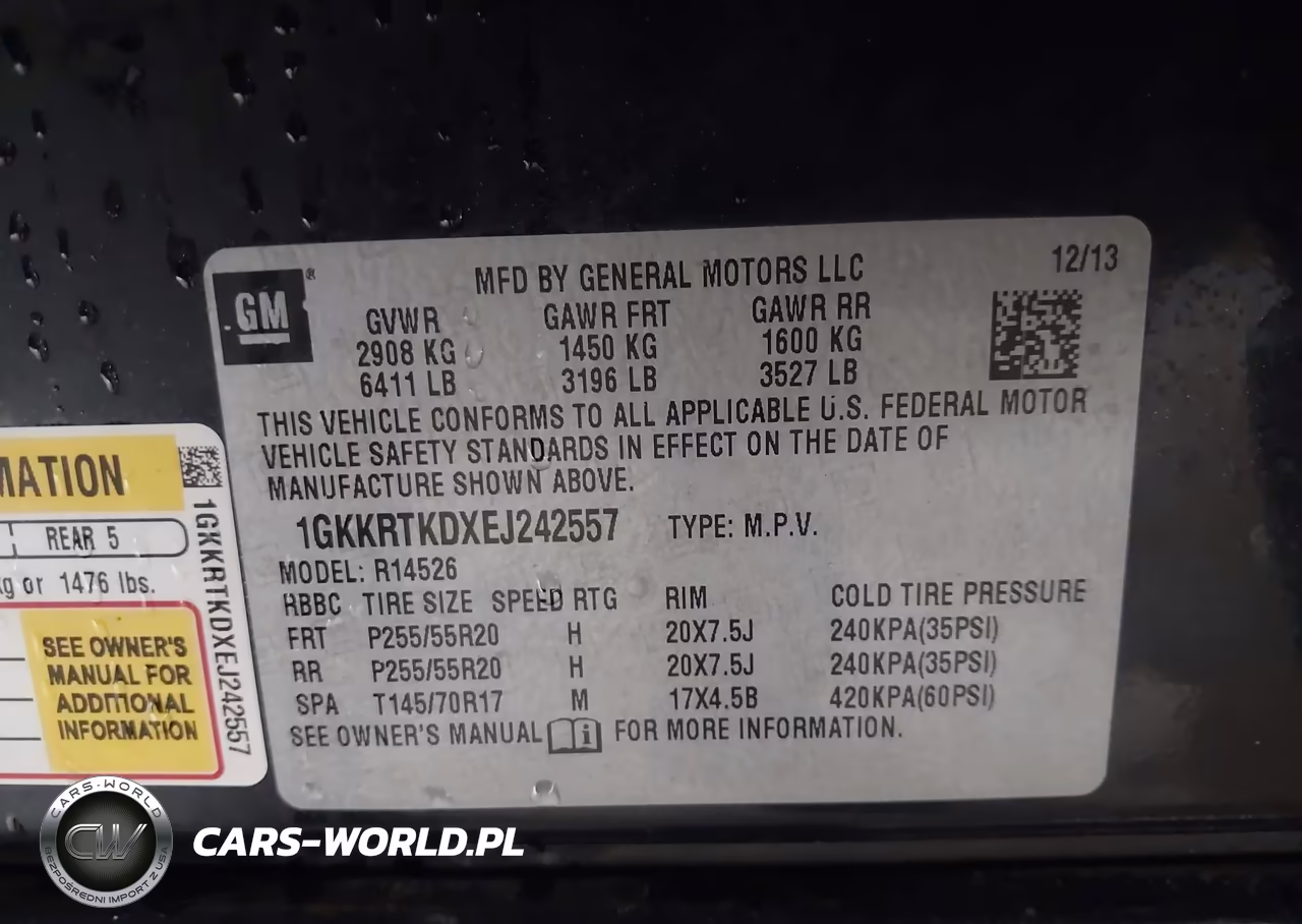 2014 GMC Acadia Denali VIN:1GKKRTKDXEJ242557 - 9