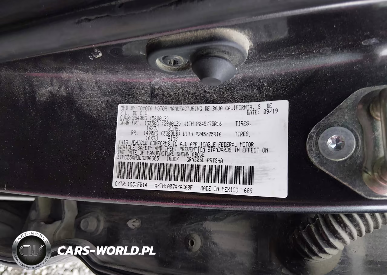 2020 Toyota Tacoma Sr V6 VIN:3TMCZ5AN3LM296305 - 9