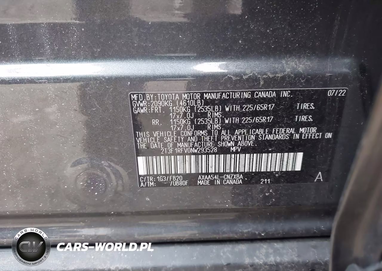 2022 Toyota Rav4 Le VIN:2T3F1RFV0NW293528 - 9