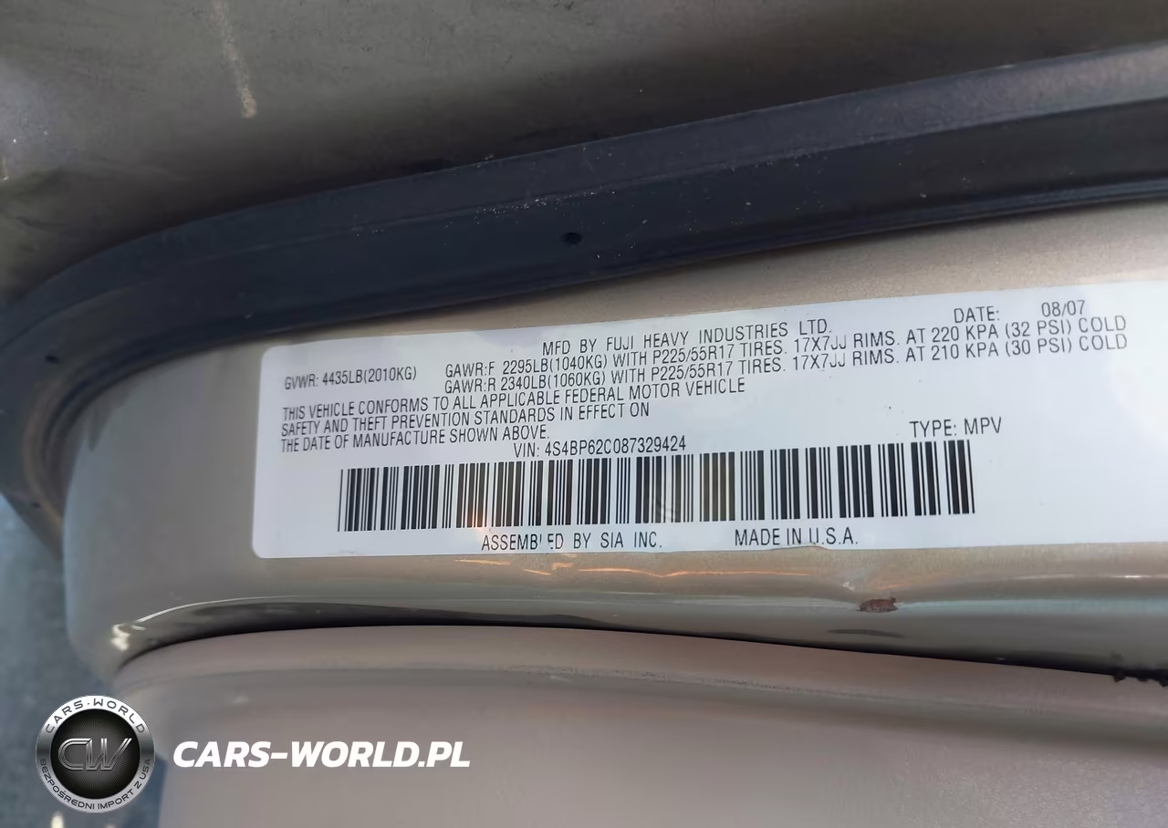 2008 Subaru Outback 2.5I Limited-2.5I Limited L.l. Bean Edition VIN:4S4BP62C087329424 - 9