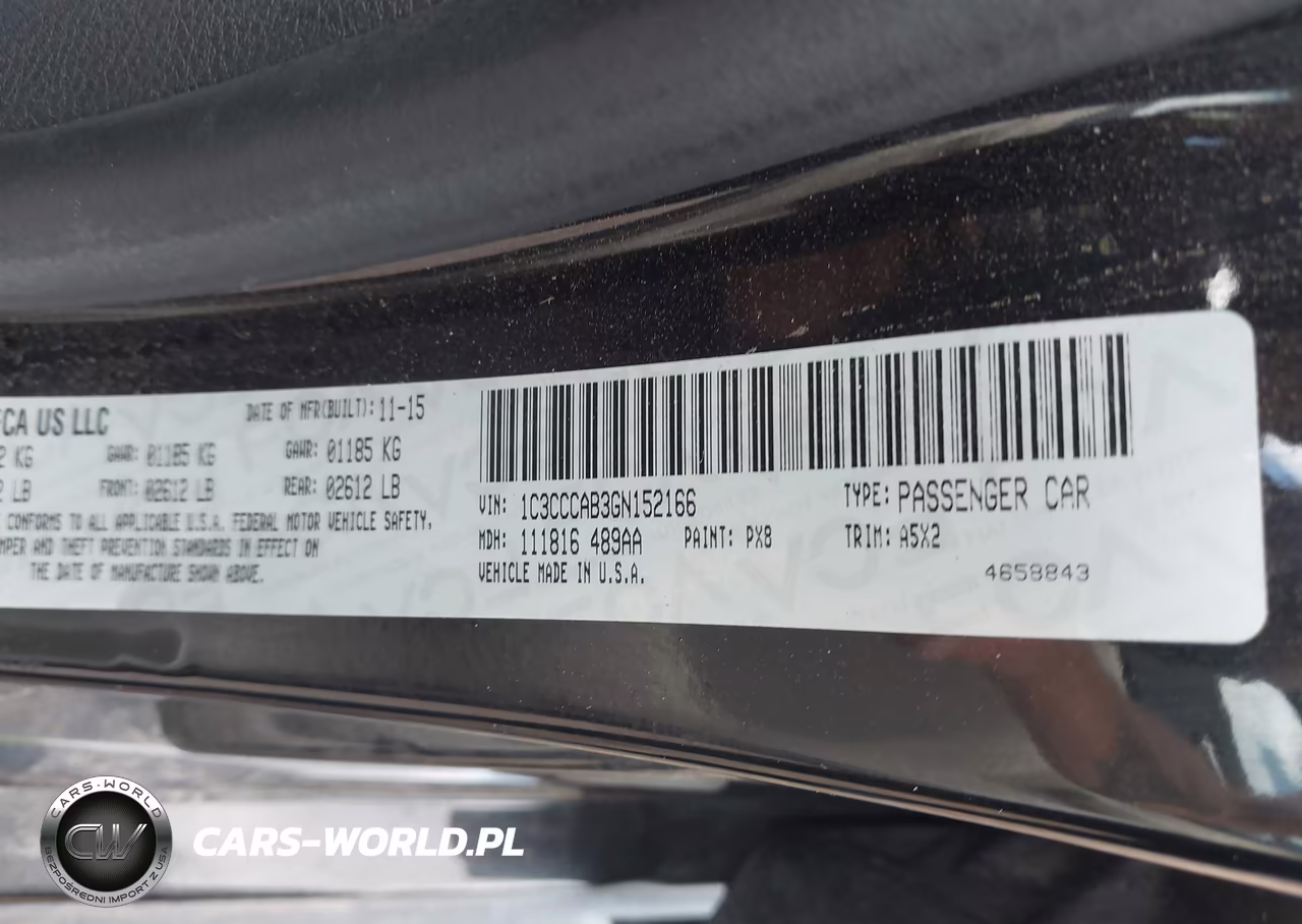 2016 Chrysler 200 Limited VIN:1C3CCCAB3GN152166 - 9