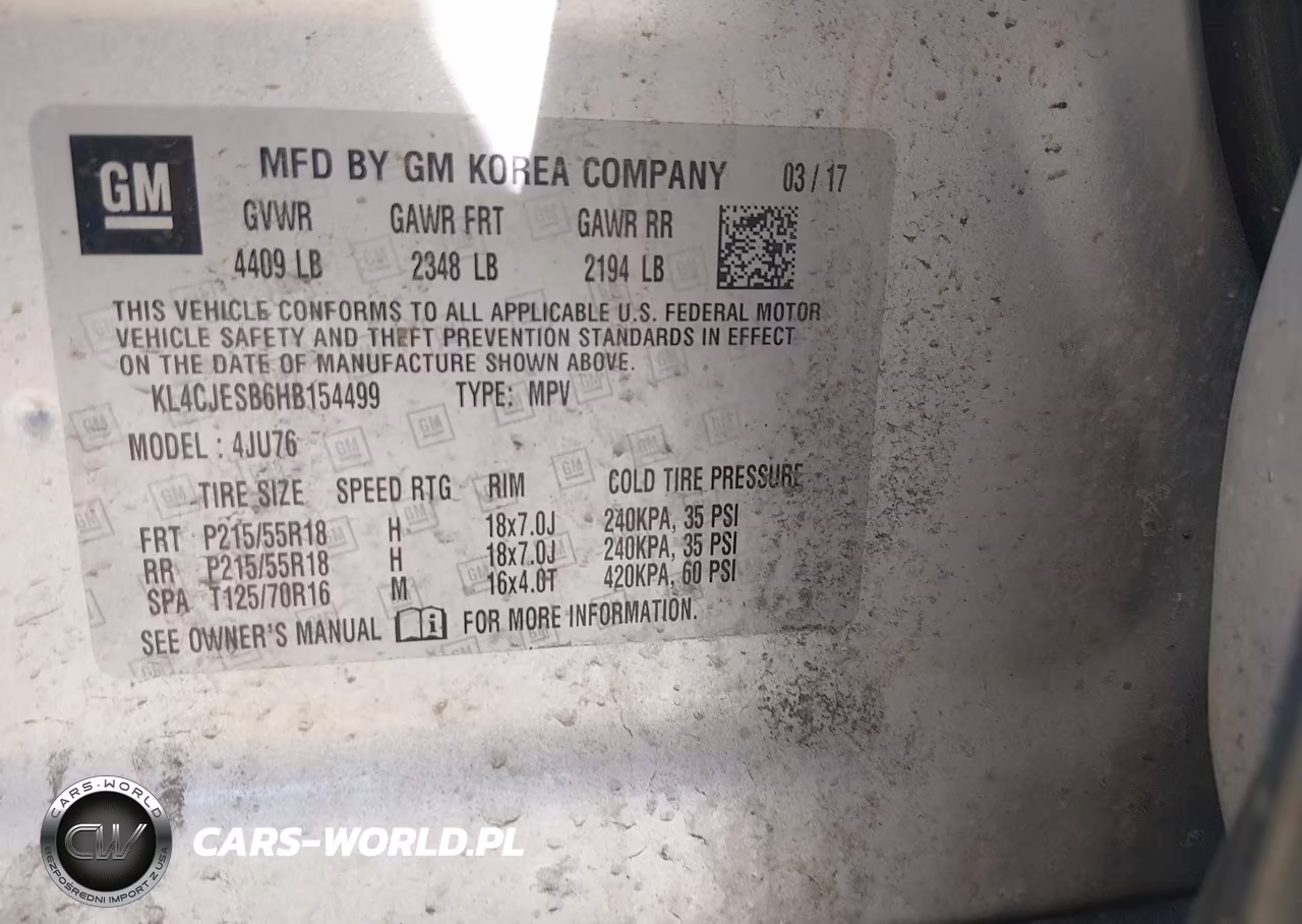 2017 Buick Encore Preferred VIN:KL4CJESB6HB154499 - 9