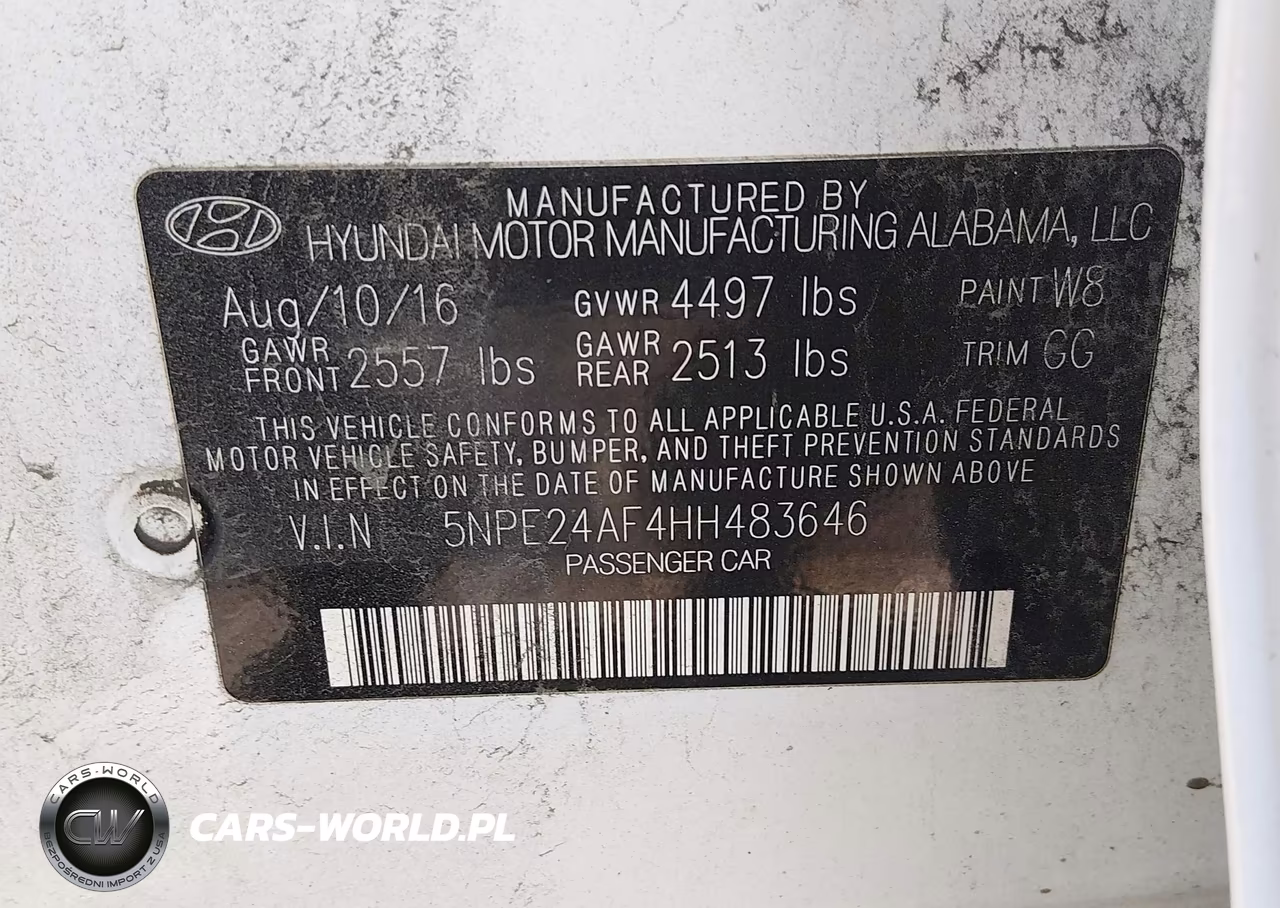 2017 Hyundai Sonata Se VIN:5NPE24AF4HH483646 - 9