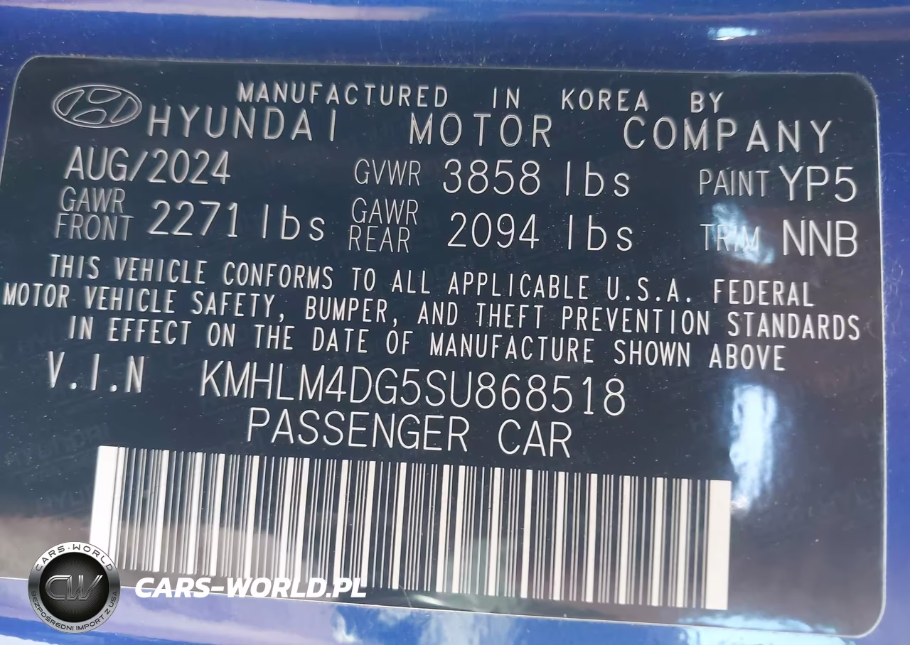 2025 Hyundai Elantra Sel Sport VIN:KMHLM4DG5SU868518 - 9
