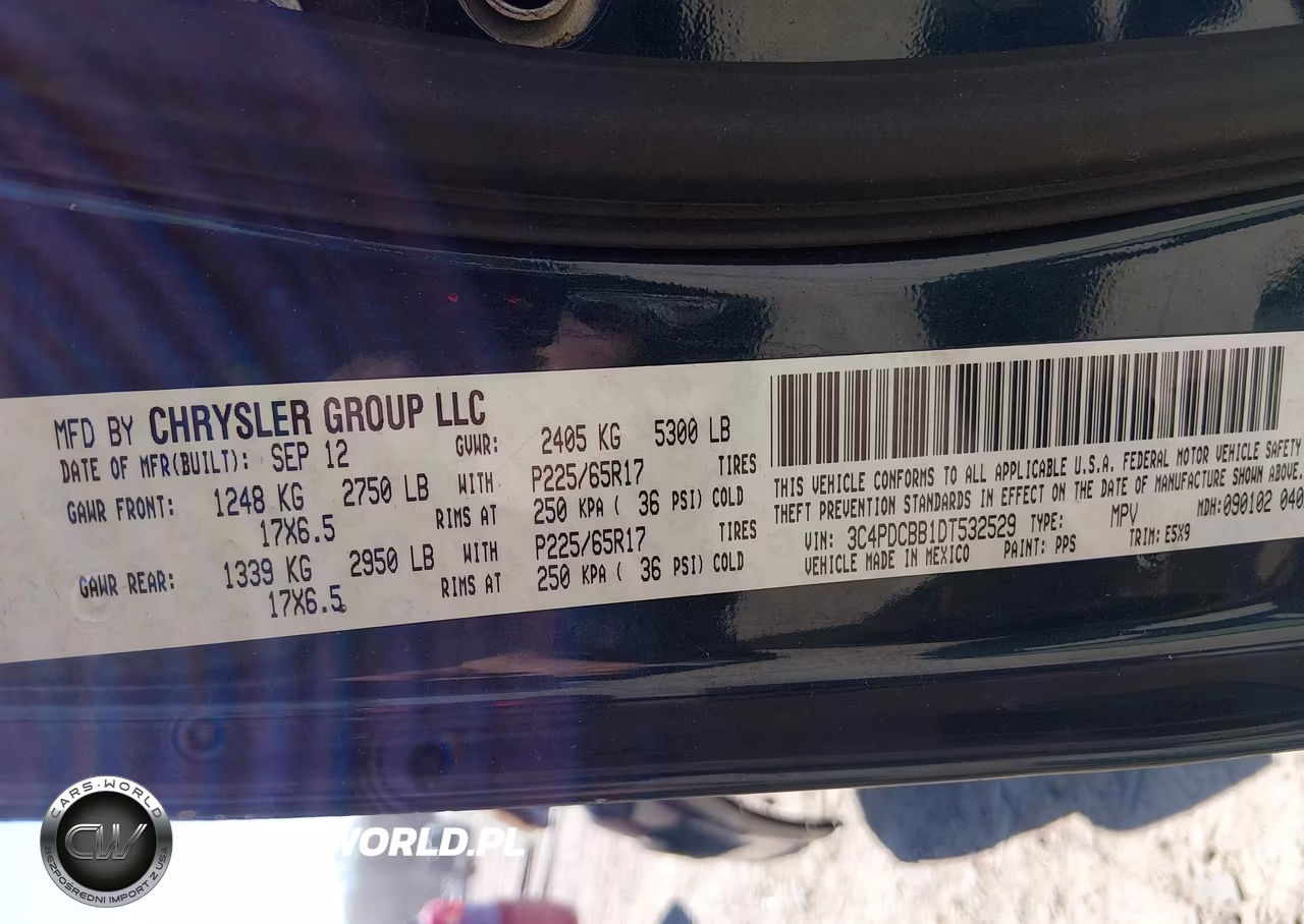 2013 Dodge Journey Sxt VIN:3C4PDCBB1DT532529 - 9