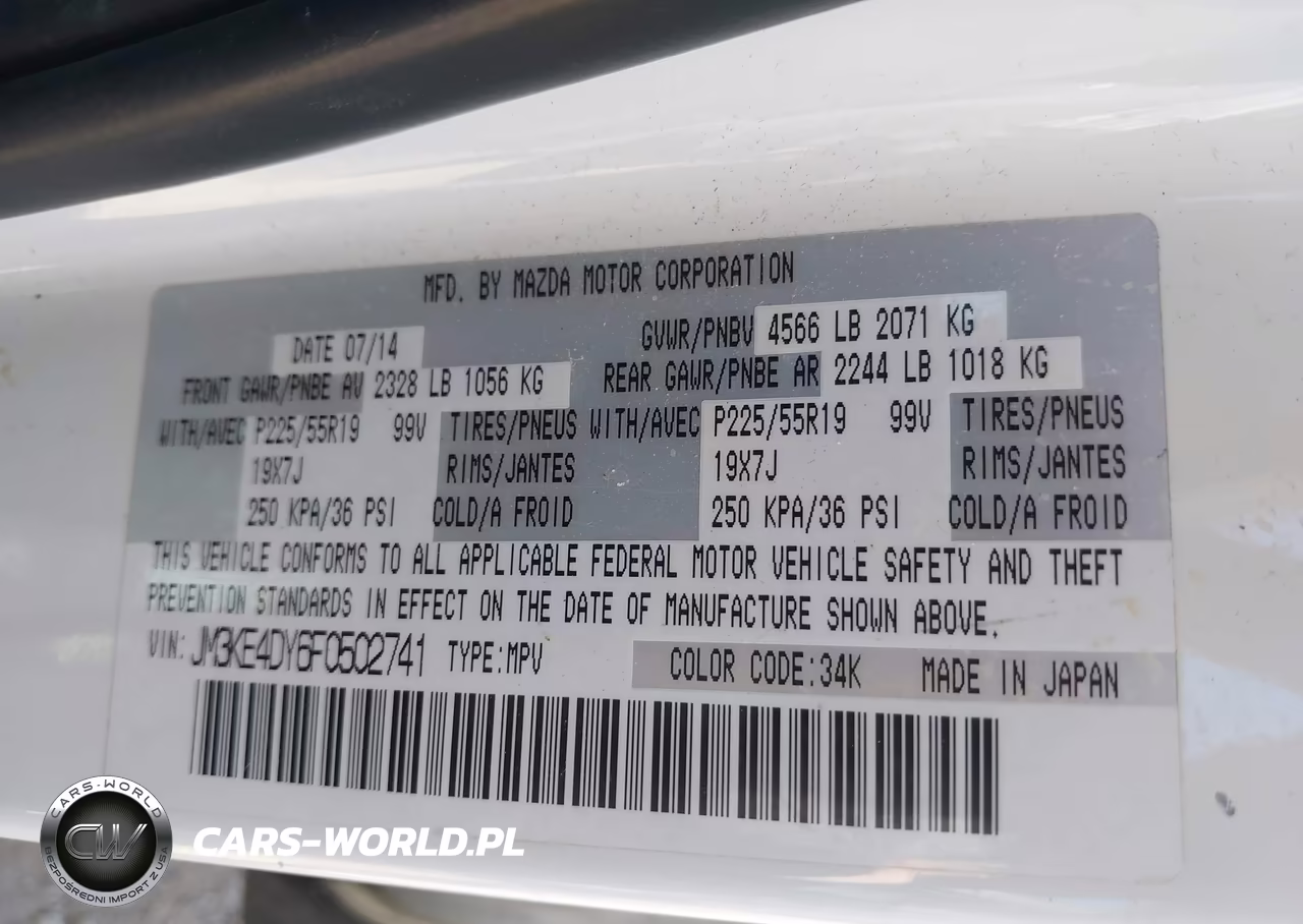2015 Mazda Cx-5 Grand Touring VIN:JM3KE4DY6F0502741 - 9