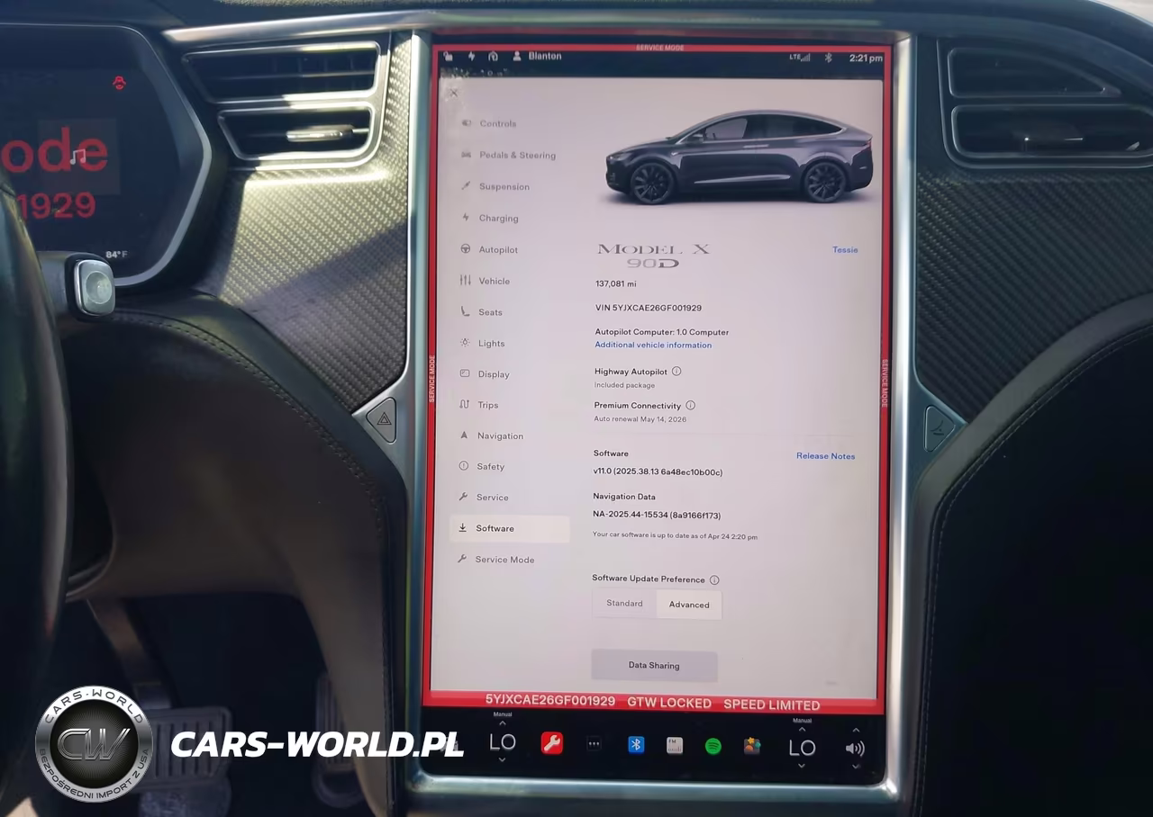 2016 Tesla Model X 60D-70D-75D-90D VIN:5YJXCAE26GF001929 - 19